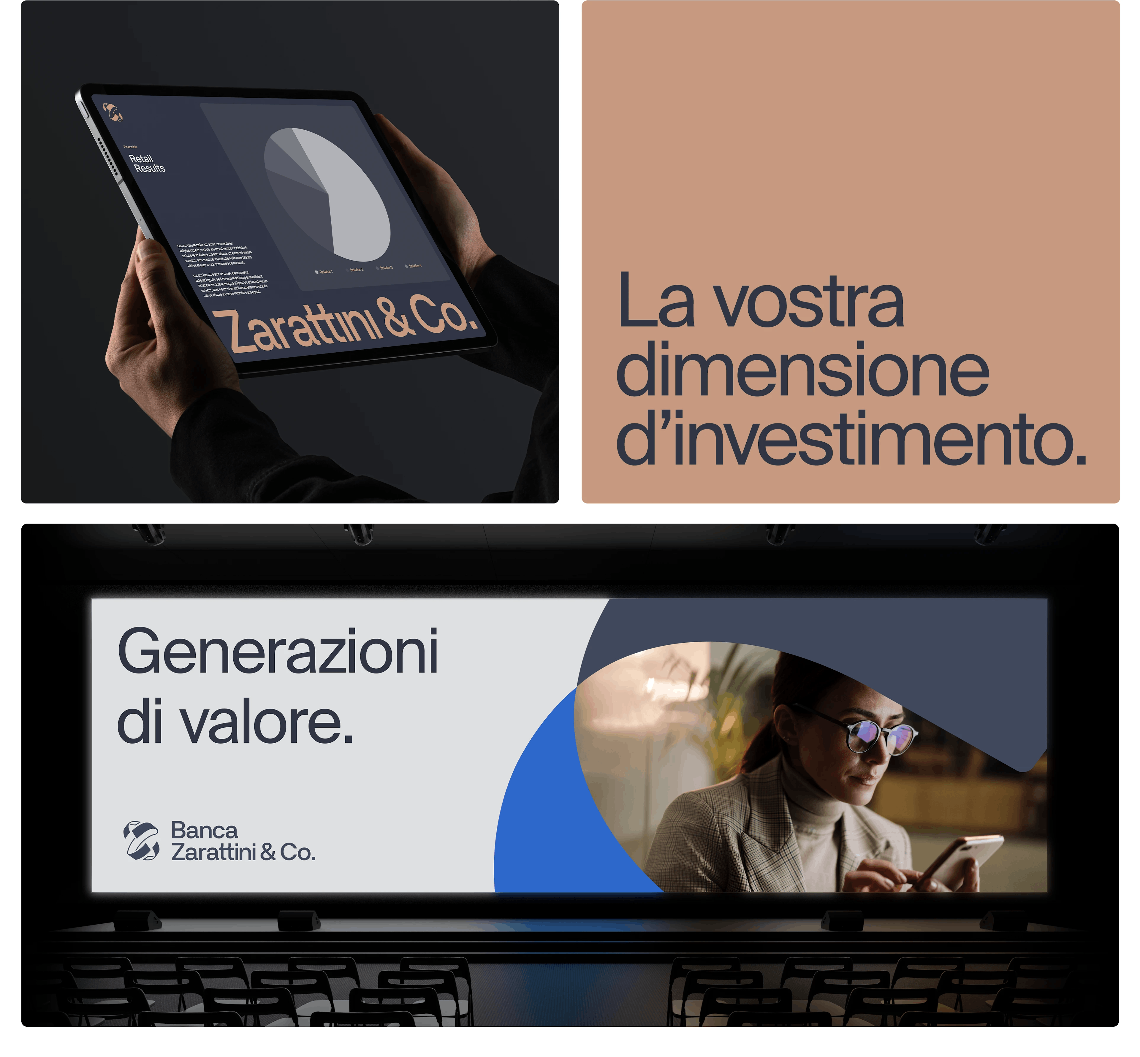 immagine mockup finale sito, nuova palette e font